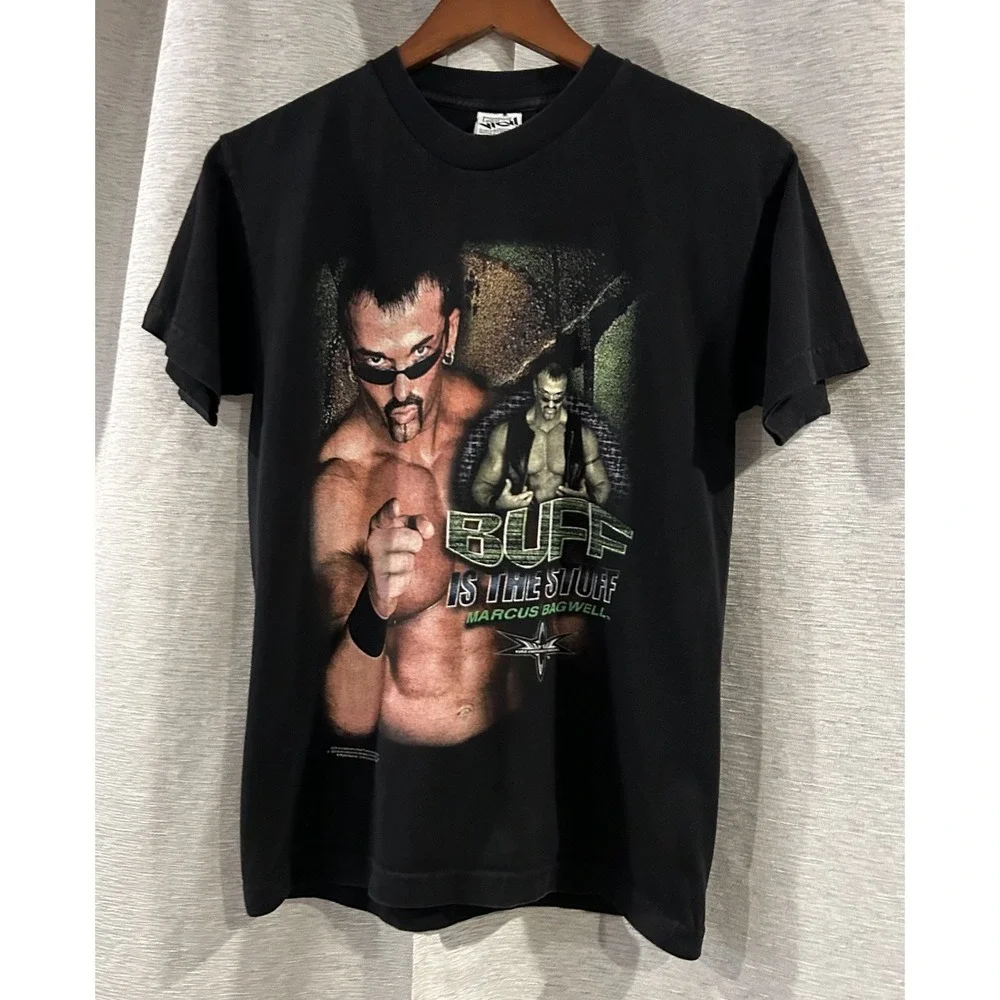 Vintage 1998 Buff The Stuff Wrestling T Shirt Youth Size‎ Large